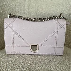 Dior diorama flap bag grained calfskin
